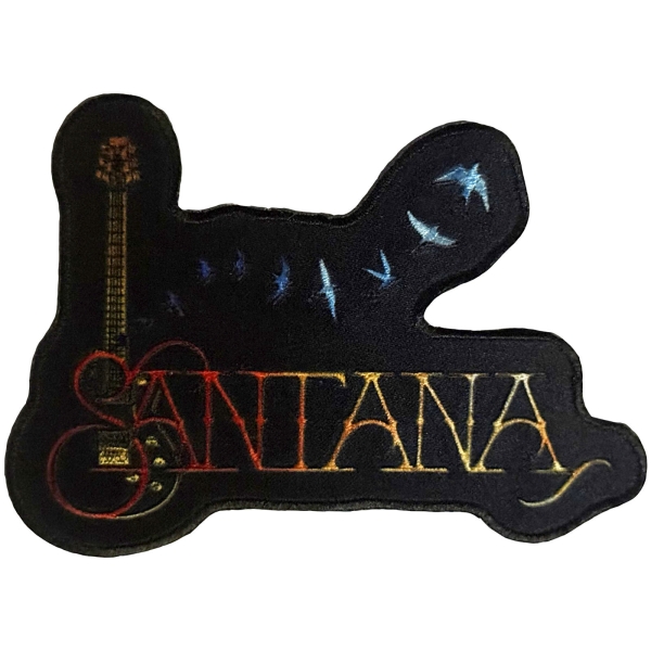Santana - Guitar & Birds Printed Patch in the group MERCHANDISE / Patch / / at Bengans Skivbutik AB (5681098)