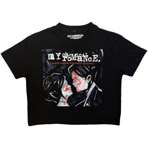 My Chemical Romance - Three Cheers Lady Bl Crop Top in the group OTHER / Kommande - alla format at Bengans Skivbutik AB (5681169r)