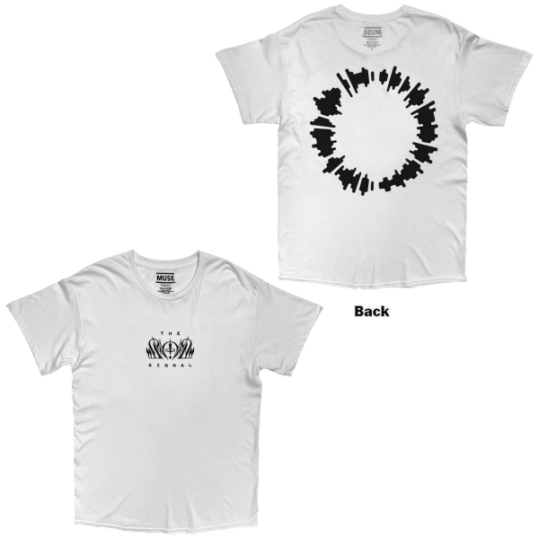 Muse - The Wow Signal Uni Wht T-Shirt in the group OTHER / Kommande - alla format at Bengans Skivbutik AB (5681176r)