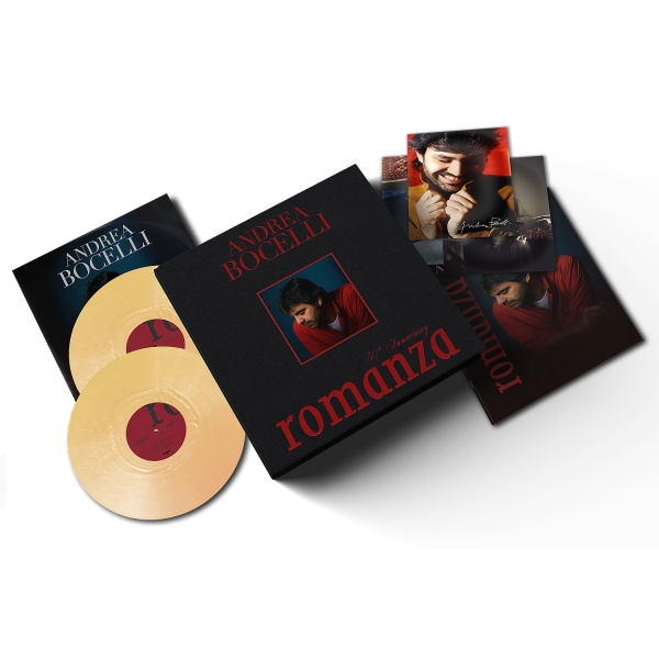 Andrea Bocelli - Romanza (30Th Anniversary Gold 2Lp Boxset) in the group VINYL / Upcoming releases / Klassiskt at Bengans Skivbutik AB (5681193)