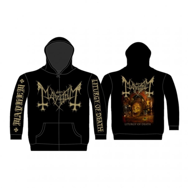 Mayhem - Zip Hood - Liturgy Of Death (M) in the group OUR PICKS / Friday Releases / 2026-08-28 at Bengans Skivbutik AB (5682545)
