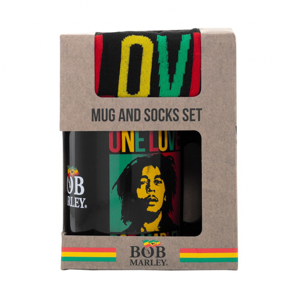 Bob Marley - One Love Mug & Sock Set in the group MERCHANDISE / Merch / Reggae at Bengans Skivbutik AB (5683290)