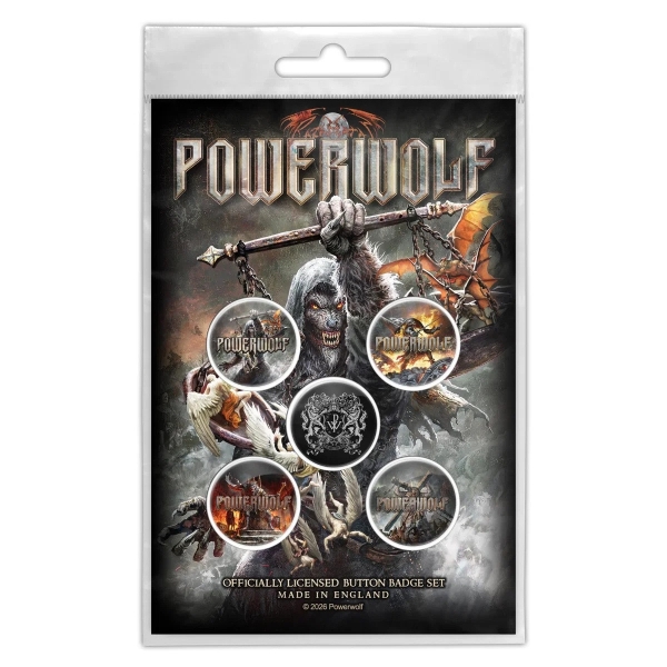 Powerwolf - Call Of The Wild Button Badge Pack in the group MERCHANDISE / Pin-Button Badge / / at Bengans Skivbutik AB (5683337)