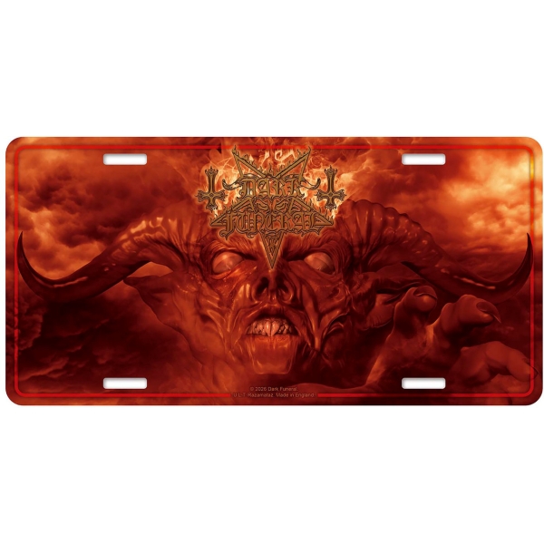Dark Funeral  - Angelus Exuro Pro Eternus Number Plate in the group MERCHANDISE / Merch / Nyheter / Hårdrock at Bengans Skivbutik AB (5683344)