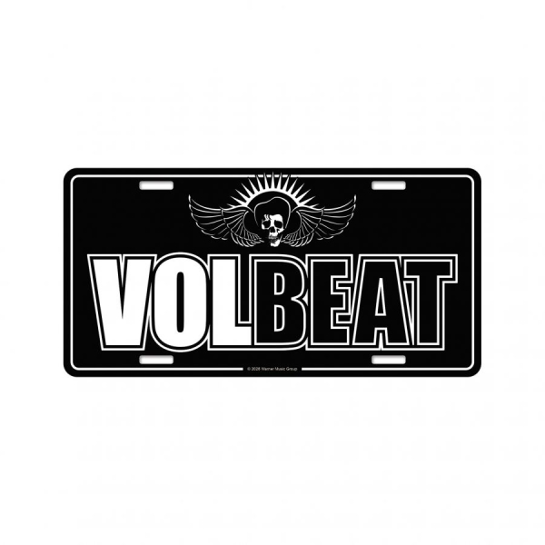 Volbeat - Number Plate Logo (30,5 X 15 Cm) in the group MERCHANDISE / Merch / Kommande / Hårdrock at Bengans Skivbutik AB (5683345)