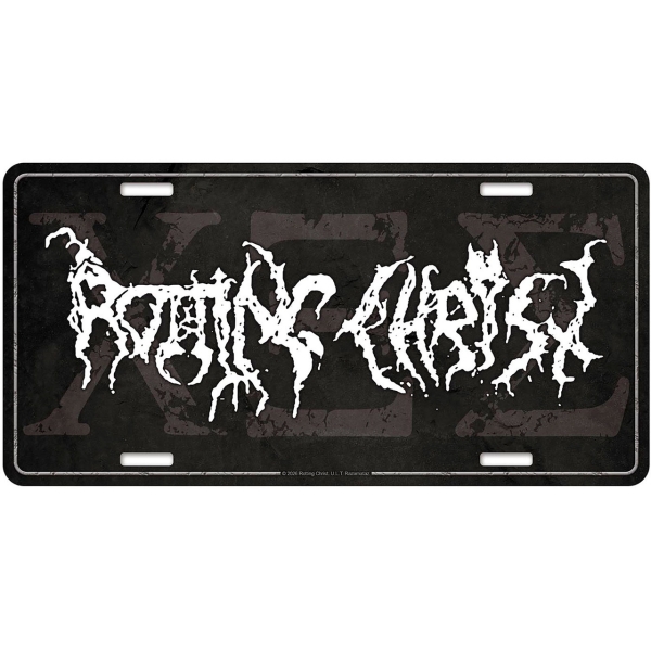 Rotting Christ - 666 Number Plate in the group MERCHANDISE / Merch / Nyheter / Hårdrock at Bengans Skivbutik AB (5683346)