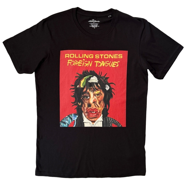 The Rolling Stones - Foreign Tongues Uni Bl T-Shirt in the group MERCHANDISE / T-shirt / Pop-Rock at Bengans Skivbutik AB (5683528r)