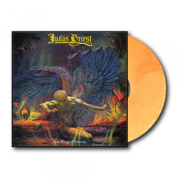 Judas Priest - Sad Wings Of Destiny (Original 1976 Masters - Galaxy Yellow/Orange Mix Vinyl LP) in the group VINYL / Upcoming releases / Hårdrock at Bengans Skivbutik AB (5683707)