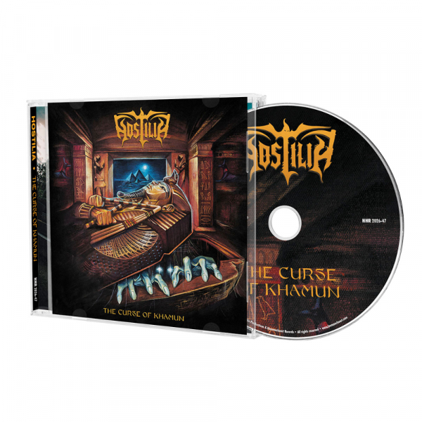 Hostilia - The Curse Of Khamun (CD) in the group CD / Upcoming releases / Hårdrock at Bengans Skivbutik AB (5684495)