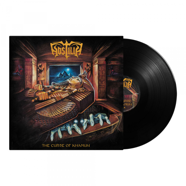 Hostilia - The Curse Of Khamun (Black Vinyl LP) in the group VINYL / Upcoming releases / Hårdrock at Bengans Skivbutik AB (5684496)