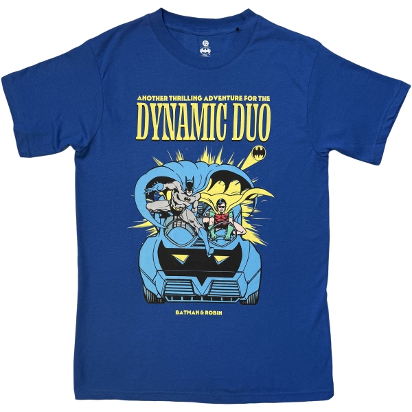 Batman - Batman & Robin Dynamic Duo Uni Blue T-Shirt in the group MERCH / Clothing / T-shirts at Bengans Skivbutik AB (5685404r)