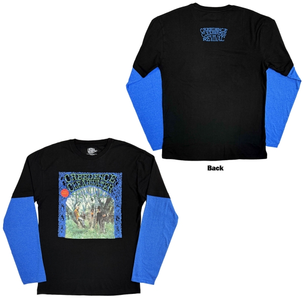 Creedence Clearwater Revival - Ccr Album Uni Bl/Blue Layered Longsleeve in the group MERCH / Clothing / Long sleeves & jerseys at Bengans Skivbutik AB (5685420r)