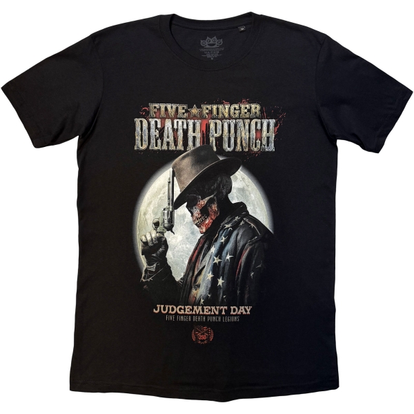 Five Finger Death Punch - Judgement Day Moon Uni Bl T-Shirt in the group MERCH / Clothing / T-shirts at Bengans Skivbutik AB (5685430r)