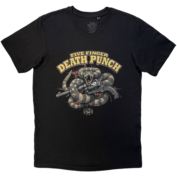Five Finger Death Punch - Rattlesnake Uni Bl T-Shirt in the group MERCH / Clothing / T-shirts at Bengans Skivbutik AB (5685432r)