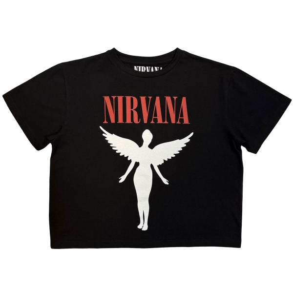 Nirvana - In Utero Lady Bl Crop Top in the group MERCH / Clothing / Crop tops at Bengans Skivbutik AB (5685460r)