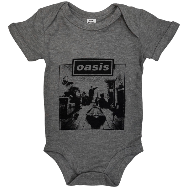 Oasis - Definitely Maybe Frame Toddler Grey Babygrow in the group MERCH / Clothing / Kids' clothing at Bengans Skivbutik AB (5685465r)