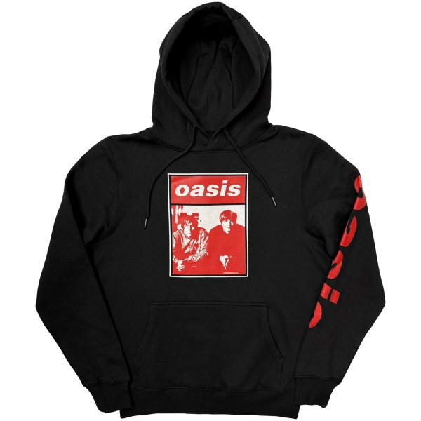 Oasis - Wonderwall Two Colour Photo Uni Bl Hoodie in the group MERCH / Clothing / Hoodies at Bengans Skivbutik AB (5685470r)