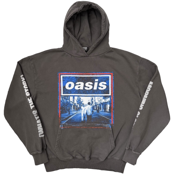 Oasis - What's The Story Blue Tone Uni Char Hoodie in the group MERCH / Clothing / Hoodies at Bengans Skivbutik AB (5685474r)