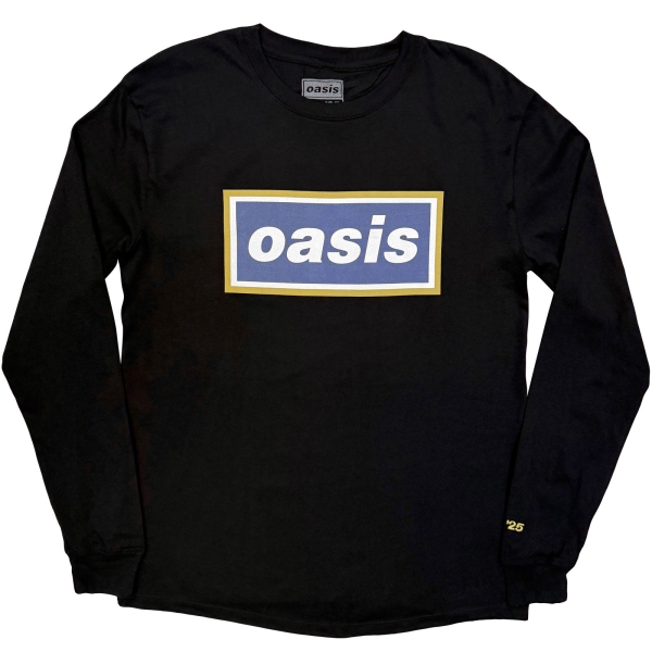 Oasis - Navy Gold Logo Uni Bl Longsleeve in the group MERCH / Clothing / Long sleeves & jerseys at Bengans Skivbutik AB (5685479r)