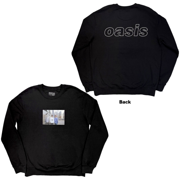 Oasis - Detroit Bus Photo Uni Bl Sweatshirt in the group MERCH / Clothing / Sweatshirts at Bengans Skivbutik AB (5685483r)