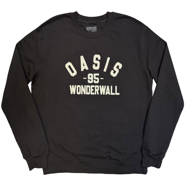 Oasis - Wonderwall Varsity Uni Char Sweatshirt in the group MERCH / Clothing / Sweatshirts at Bengans Skivbutik AB (5685484r)