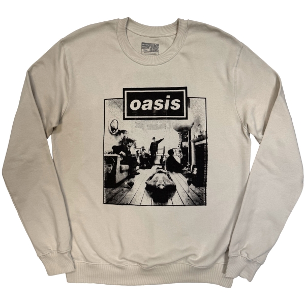 Oasis - Definitely Maybe Frame Uni Stone Sweatshirt in the group MERCH / Clothing / Sweatshirts at Bengans Skivbutik AB (5685487r)