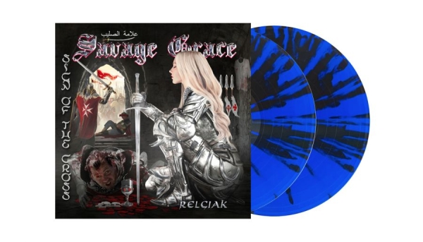 Savage Grace - Sign Of The Cross (2 Lp Blue Splatt in the group VINYL / Upcoming releases / Hårdrock at Bengans Skivbutik AB (5685659)