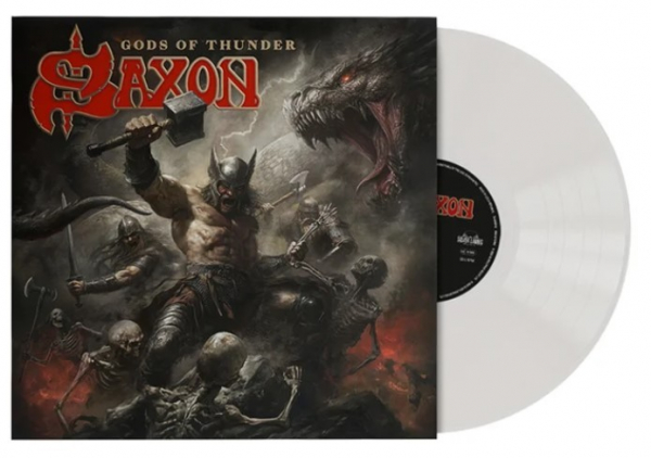 Saxon - Gods Of Thunder (Indies Exclusive Transparent Ghost Colour Vinyl) in the group VINYL / Upcoming releases / Hårdrock at Bengans Skivbutik AB (5687054)