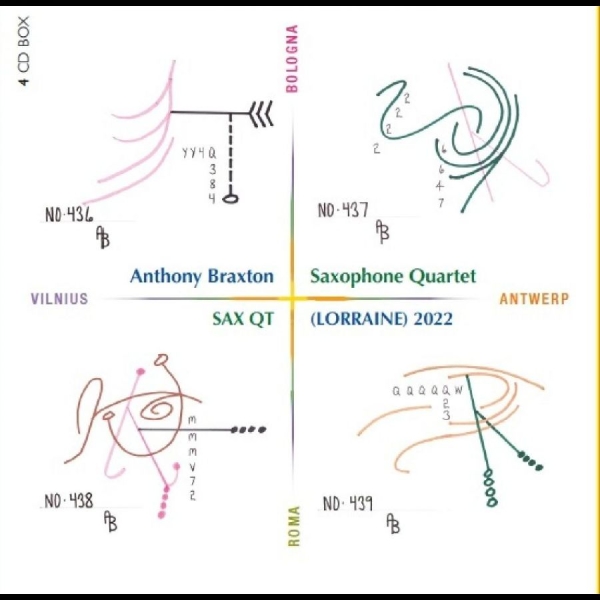 Anthony Braxton Saxophone Quartet - Sax Qt (Lorraine) 2022 in the group CD / Bestsellers at Bengans Skivbutik AB (5688873)