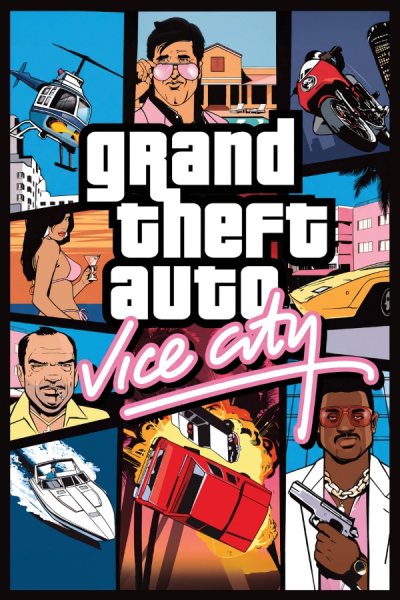 Game Poster - Grand Theft Auto - Vice City 91,5 x 61 cm in the group MERCHANDISE / Poster / Game Soundtrack at Bengans Skivbutik AB (5690281)