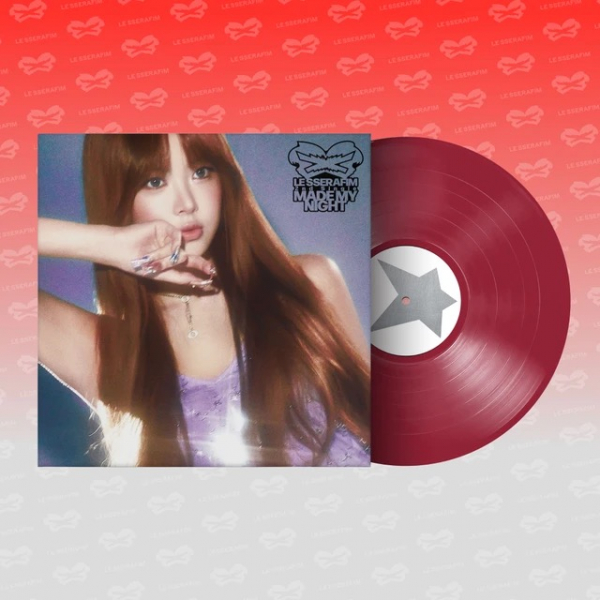 Le Sserafim - Made My Night (Warm Red Ver.) in the group VINYL / Upcoming releases / K-Pop at Bengans Skivbutik AB (5690650)