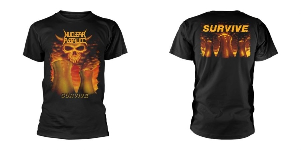 Nuclear Assault - T/S Survive (S) in the group MERCHANDISE / T-shirt / Kommande / Hårdrock at Bengans Skivbutik AB (5691212)