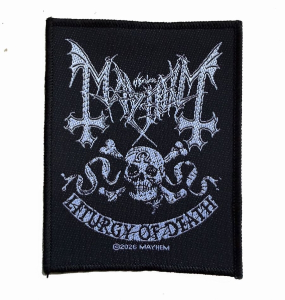 Mayhem - Patch Skull Omega (10,2 Cm X 8 Cm) in the group MERCHANDISE / Accessoarer / Kommande / Hårdrock at Bengans Skivbutik AB (5691956)