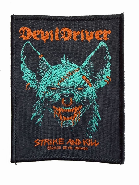 Devildriver - Patch Strike And Kill (10 Cm X 7,7) in the group MERCHANDISE / Accessoarer / Kommande / Hårdrock at Bengans Skivbutik AB (5691961)