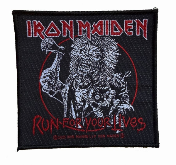 Iron Maiden - Patch Run For Your Lives (9,7 Cm X in the group MERCHANDISE / Accessoarer / Kommande / Hårdrock at Bengans Skivbutik AB (5691966)