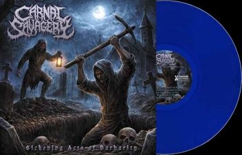 Carnal Savagery - Sickening Acts Of Barbarity (Blue V in the group VINYL / Most Pre-Ordered at Bengans Skivbutik AB (5692242)