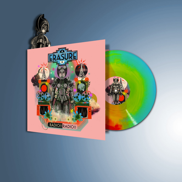 Erasure - Radio!! Radio!! (Sunburst Vinyl) in the group VINYL / Upcoming releases / Elektroniskt,Pop-Rock at Bengans Skivbutik AB (5692571)