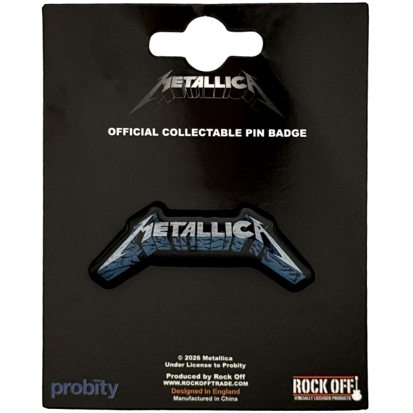Metallica - Blue Shadow Logo Pin Badge in the group MERCHANDISE / Pin-Button Badge / / at Bengans Skivbutik AB (5692775)