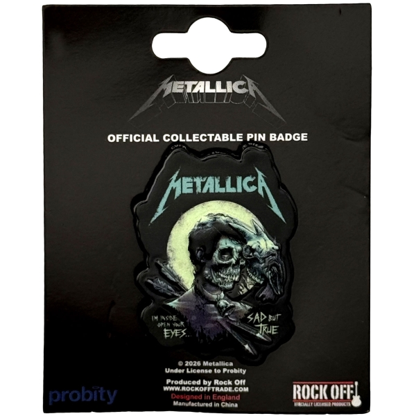 Metallica - Sad But True Pin Badge in the group MERCHANDISE / Pin-Button Badge /  /  at Bengans Skivbutik AB (5692779)