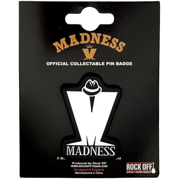 Madness - M Logo Pin Badge in the group MERCHANDISE / Pin-Button Badge / / at Bengans Skivbutik AB (5692783)