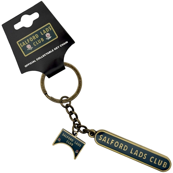 Salford Lads Club - Logo Charm Keychain in the group MERCH / Accessories / Keyrings at Bengans Skivbutik AB (5692784)