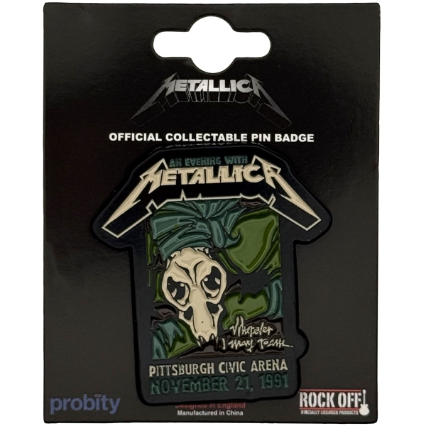 Metallica - Roam Tour Pin Badge in the group MERCHANDISE / Pin-Button Badge / / at Bengans Skivbutik AB (5692787)