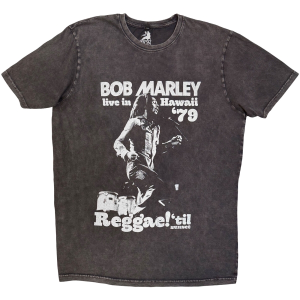 Bob Marley - Hawaii Stone Wash Uni Char T-Shirt in the group MERCHANDISE / T-shirt / Nyheter / Reggae at Bengans Skivbutik AB (5692979r)
