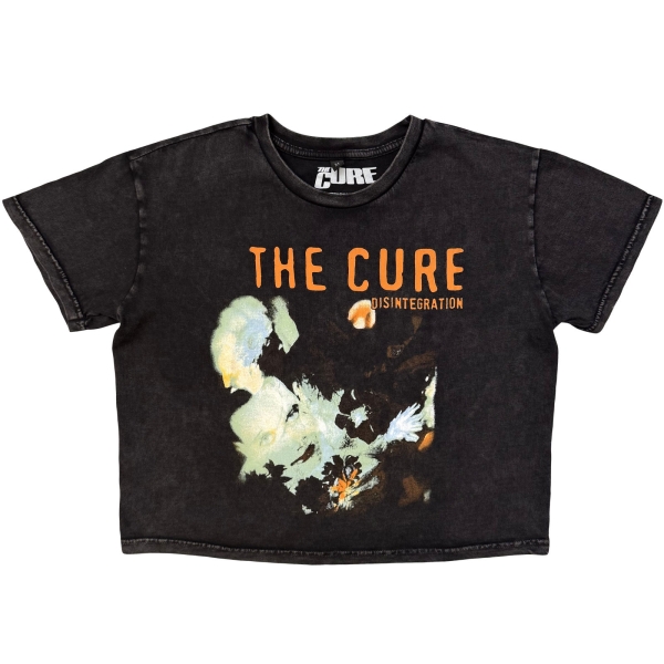 The Cure - Disintegration Stone Wash Lady Char Crop Top in the group MERCHANDISE / T-shirt / Nyheter / Pop-Rock at Bengans Skivbutik AB (5692981r)