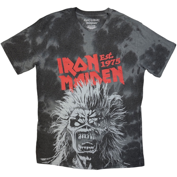 Iron Maiden - Jumbo Scream Head Uni Bl Dip-Dye T-Shirt in the group MERCHANDISE / T-shirt / Nyheter / Hårdrock at Bengans Skivbutik AB (5692997r)