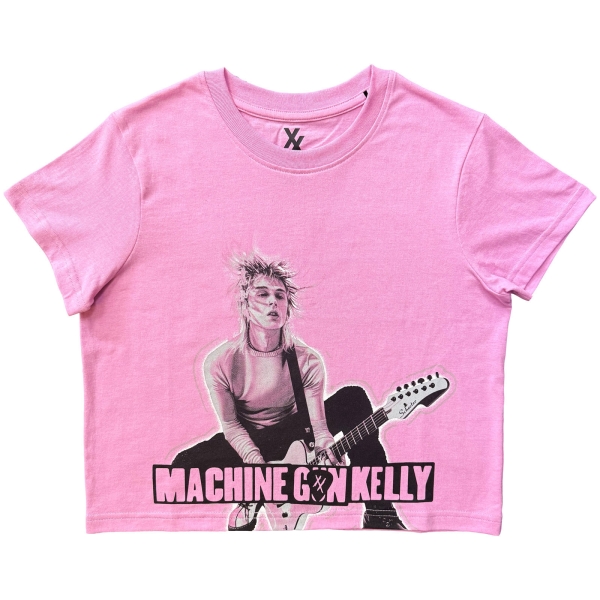 Machine Gun Kelly - Guitar Lady Pink Crop Top in the group MERCHANDISE / T-shirt / Nyheter / Pop-Rock at Bengans Skivbutik AB (5693005r)