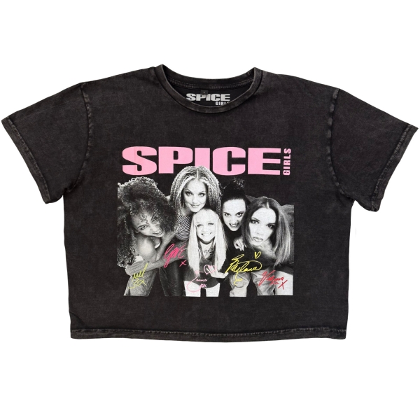 Spice Girls - Canada Stone Wash Lady Char Crop Top in the group MERCHANDISE / T-shirt / Nyheter / Pop-Rock at Bengans Skivbutik AB (5693025r)