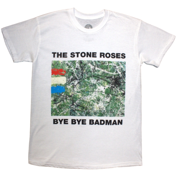 The Stone Roses - Badman Uni Wht T-Shirt in the group MERCHANDISE / T-shirt / Nyheter / Pop-Rock at Bengans Skivbutik AB (5693028r)
