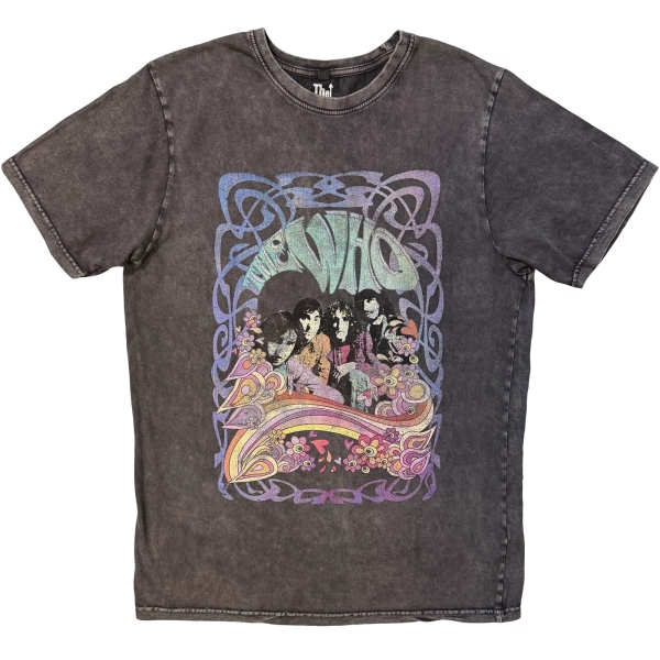 The Who - Psych Floral Stone Wash Uni Char T-Shirt in the group MERCHANDISE / T-shirt / Nyheter / Pop-Rock at Bengans Skivbutik AB (5693032r)