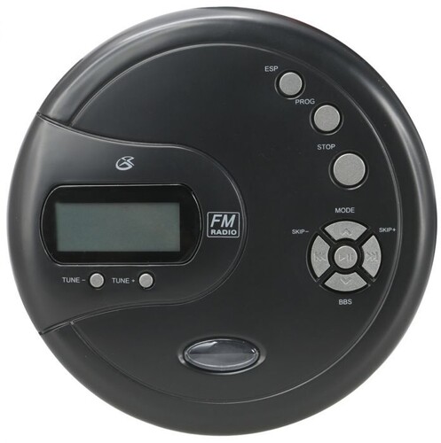 CD-Spelare - Gpx Pc332b Portable Cd Player With 60 Second Anti-Skip Fm Radio (Black) in the group OTHER /  at Bengans Skivbutik AB (5693702)